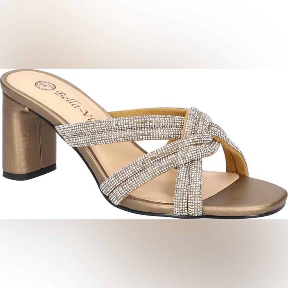 Bella Vita Gold and Silver Sandals